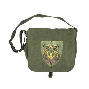 Harry Potter Goblet Of Fire DURMSTRANG Messenger Bag Olive Dark Academia Pockets